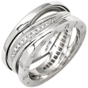 ブルガリ BVLGARI リング 指輪 ビーゼロワン B-zero1 レジェンド ダイヤ ホワイトゴールド #61(JP21) 750 18K WG 19.5号 355207 【保証書】 【中古】中古美品