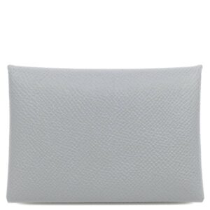 エルメス HERMES カードケース カルヴィ デュオ ヴォーエプソン グリパンタン シルバー金具 新品 未使用 フラグメントケース 2026年製 G 【箱】 【中古】未使用保管品