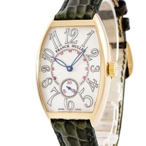 フランクミュラー FRANCK MULLER トノウカーベックス 2851S6J OH済 K18YG無垢 スモールセコンド ギョーシェ メンズ 腕時計自動巻き シルバー 【中古】中古美品