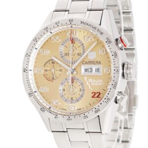 タグホイヤー TAG Heuer カレラ バハ カリフォルニア 1000 クロノグラフ CV2A1H.BA0796 タキメーター 限定 メンズ 腕時計自動巻き ゴールド 【中古】