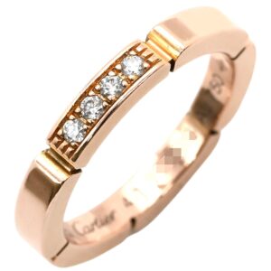 カルティエ Cartier リング 指輪 マイヨンパンテール ダイヤ ピンクゴールド #47(JP7) 750 18K RG 18金 7号 B4080547 【中古】