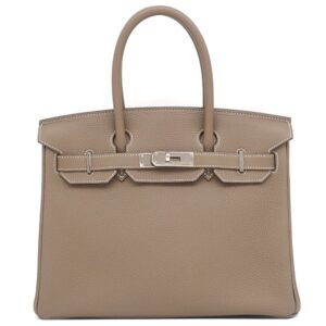 エルメス HERMES ハンドバッグ バーキン30 トゴ エトゥープ シルバー金具 グレージュ U 【箱】 【中古】