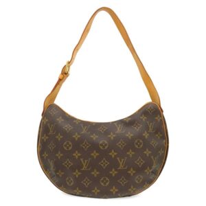 【★3％OFFクーポン】ルイヴィトン LOUIS VUITTON ショルダーバッグ クロワッサン MM モノグラムキャンバス モノグラム ゴールド金具 茶 肩掛け ワンショルダー M51512 TH0053 【中古】中古品