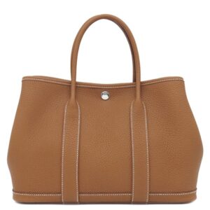 エルメス HERMES トートバッグ ガーデンパーティーTPM ネゴンダ ゴールド シルバー金具 新品 未使用 茶 オールレザー 2026年製 G 【箱】 【中古】未使用保管品