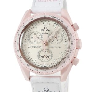 オメガ OMEGA スピードマスター バイオセラミック ムーンスウォッチ ミッション トゥ ヴィーナス SO33P100 メンズ 腕時計クオーツ ピンク 【中古】未使用保管品