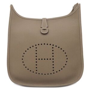 エルメス HERMES ショルダーバッグ エヴリン3 PM トリヨンクレマンス エトゥープ ゴールド金具 グレージュ エブリンPM 2025年製 K 【保存袋】 【中古】未使用保管品