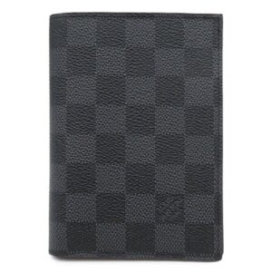 ルイヴィトン LOUIS VUITTON パスポートケース クーヴェルテュール パスポール NM レザー ダミエグラフィットキャンバス ダミエグラフィット イニシャル刻印あり N64411 MB0159 【保存袋】 【中古】新品同様品