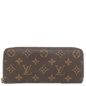 ルイヴィトン LOUIS VUITTON 長財布 ポルトフォイユ クレマンス モノグラムキャンバス フューシャ ゴールド金具 ピンク ラウンドファスナー M60742 CT5109 【中古】