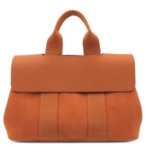 エルメス HERMES ハンドバッグ ヴァルパライソPM トワルシェブロン レザー ポティロン シルバー金具 【保存袋】 【中古】中古美品
