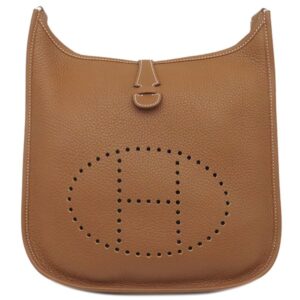 エルメス HERMES ショルダーバッグ エヴリン3 PM アマゾン トリヨンクレマンス ゴールド シルバー金具 茶 C刻印 【保存袋】 【中古】