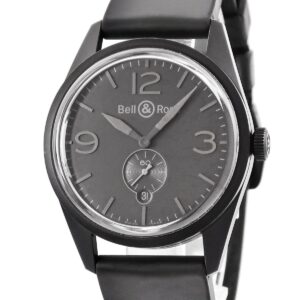 ベル&ロス BELL&ROSS ヴィンテージ ヘリテージ ファントム BR123-95-SC ブラック デイト スモールセコンド メンズ 腕時計自動巻き ブラック 【中古】