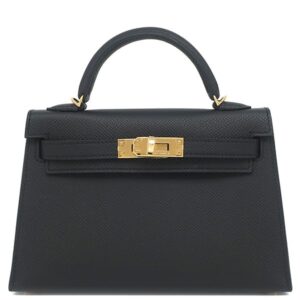エルメス HERMES 2WAYバッグ ミニケリードゥ 外縫い ヴォーエプソン ブラック ゴールド金具 新品 未使用 黒 ショルダー 2026年製 G 【箱】 【中古】未使用保管品