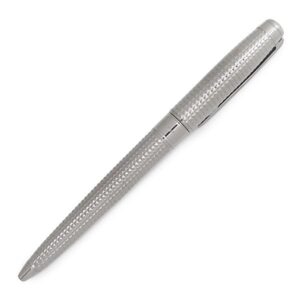 エス・テー・デュポン S.T DUPONT ボールペン ラインD エタニティ 真鍮 シルバー ギヨシエ 黒インク 筆記確認済 ミディアム 425014M 【ケース】 【中古】未使用保管品