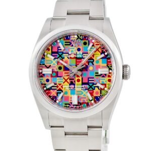 ロレックス ROLEX オイスターパーペチュアル 36 126000 新品同様 ランダム番 カラフル ジュビリーモチーフ メンズ 腕時計自動巻き マルチカラー 【中古】新品同様品