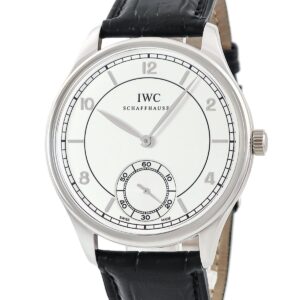 IWC IWC ポルトギーゼ ハンドワインド ヴィンテージ 8デイズ IW544505 OH済 Pt950無垢 140周年記念 限定 メンズ 腕時計手巻き シルバー 【中古】中古美品