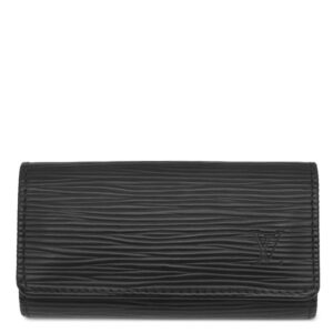 【★3％OFFクーポン】ルイヴィトン LOUIS VUITTON キーケース ミュルティクレ 4 エピレザー ノワール シルバー金具 黒 鍵入れ 4連 4本 M63822 RI5102 【中古】中古美品