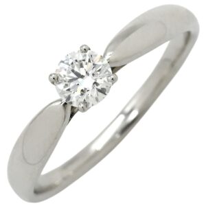 ティファニー Tiffany & Co リング 指輪 ハーモニー ソリティア ダイヤリング プラチナシルバー T＆Co. 一粒 1P 0.29ct 12号 【箱】 【中古】