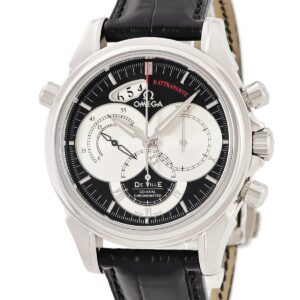 オメガ OMEGA デ ヴィル コーアクシャル ラトラパンテ 4847.50.31 スプリットセコンド クロノグラフ デイト メンズ 腕時計自動巻き ブラック 【中古】