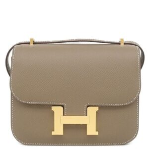 エルメス HERMES ショルダーバッグ コンスタンス3 ミニ ミロワール ヴォーエプソン エトゥープ ゴールド金具 新品 未使用 K刻印(2025年製) 【箱】 【中古】