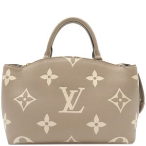 ルイヴィトン LOUIS VUITTON 2WAYバッグ プティ パレ PM モノグラムアンプラント トゥルトレール クレーム ゴールド金具 ハンドバッグ ショルダー バイカラー M58914 【中古】