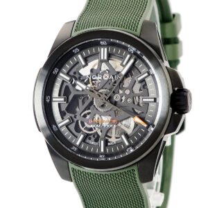 ノルケイン NORQAIN インディペンデンス スケルトン 40MM N3008.07B01.G01.R01 新品同様 ブラック DLC加工 メンズ 腕時計自動巻き ブラック 【中古】