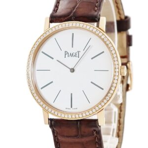 ピアジェ PIAGET アルティプラノ G0A36125 K18PG無垢 純正ダイヤ ホワイト 白 バー 薄型 メンズ 腕時計手巻き ホワイト 【中古】中古美品