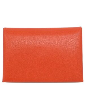 エルメス HERMES カードケース カルヴィ デュオ レザー シェーブルシャムキラ カプシーヌ シルバー金具 新品 未使用 フラグメントケース 2025年製 K 【箱】 【中古】未使用保管品