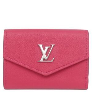 ルイヴィトン LOUIS VUITTON 三つ折り財布 ポルトフォイユ ロック ミニ カーフ ホットピンク シルバー金具 コンパクト M67858 UB4139 【箱】 【中古】中古美品