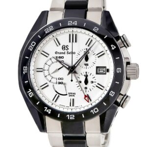 グランドセイコー Grand Seiko スポーツコレクション スプリングドライブ クロノグラフ GMT SBGC221 9R86-0AG0 メンズ 腕時計自動巻き ホワイト 【中古】