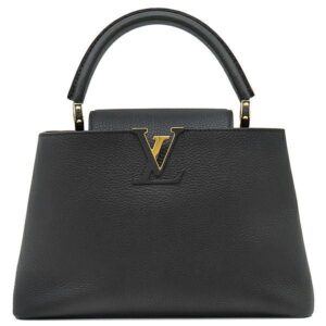 【SALE】 ルイヴィトン LOUIS VUITTON 2WAYバッグ カプシーヌMM レザー トリヨンレザー ブラック ゴールド金具 黒 ハンドバッグ ショルダ― M42259 RFID 【保存袋】 【中古】