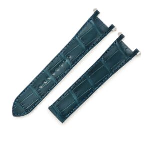 カルティエ Cartier 腕時計パーツ 純正 パシャ用 クロコバンド クロコダイル グリーン 未使用 ベルト ストラップ 21ｍｍ グリーン 緑 【中古】