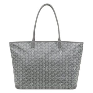 ゴヤール GOYARD トートバッグ アルトワMM PVCコーティングキャンバス ゴヤールディンキャンバス シュヴロッシュカーフスキン グレー シルバー金具 ヘリンボーン ARTOISMMLTY51CL51P 【保存袋】 【中古】中古美品