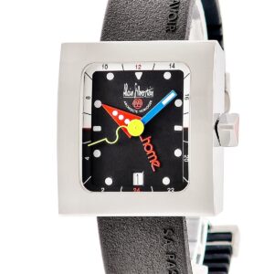 アランシルベスタイン ALAIN SILBERSTEIN ペイブ GMT VG11 ブラック 黒 デイト シースルーバック 角型 限定 メンズ 腕時計自動巻き ブラック 【中古】