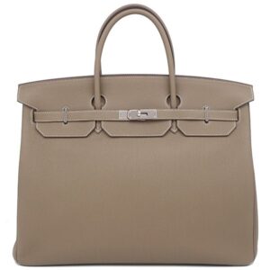 エルメス HERMES ハンドバッグ バーキン40 トゴ エトゥープ シルバー金具 グレージュ U刻印(2022年製) 【保存袋】 【中古】
