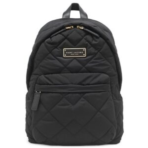 マークジェイコブス MARC JACOBS リュック・デイパック キルティング リュック ポリエステル レザー ブラック ゴールド金具 黒 ロゴプレート M0011321 【中古】未使用保管品