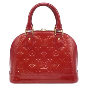 ルイヴィトン Louis Vuitton 2WAYバッグ アルマBB モノグラムヴェルニ スリーズ ゴールド金具 赤 ハンドバッグ M90174 【中古】