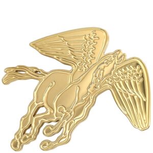 エルメス HERMES スカーフリング ぺガス・グラヴェ GP ゴールド ペガサスモチーフ カレ用 H603872S 【箱】 【中古】新品同様品