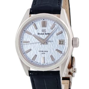 グランドセイコー Grand Seiko エボリューション9 コレクション SLGB001 9RB2-0AB0 新品同様 Pt950無垢 樹氷 限定 メンズ 腕時計自動巻き ブルー 【中古】新品同様品