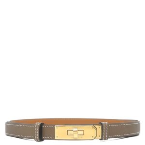 エルメス HERMES ベルト ケリー 18 ヴォーエプソン エトゥープ ゴールド金具 新品 未使用 ターンロック スライド調節 2026年製 H069853CC18 G 【箱】 【中古】未使用保管品
