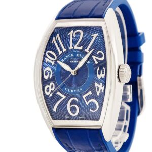 フランクミュラー FRANCK MULLER グランド カーベックス CX CX40SCAT ギョウシェ ブルー 青 アラビア メンズ 腕時計自動巻き ブルー 【中古】