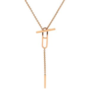 エルメス HERMES ネックレス エヴァー シェーヌダンクル ローズゴールド ST ピンクゴールド 18K 750AU 【中古】新品同様品