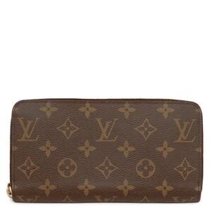 ルイヴィトン LOUIS VUITTON 長財布 ジッピー ウォレット モノグラムキャンバス ブラウン ゴールド金具 茶 ラウンドファスナー M42616 GI5117 【保存袋】 【中古】新品同様品