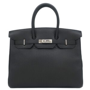 エルメス HERMES ハンドバッグ バーキン35 トゴ ブラック シルバー金具 黒 □D 【保存袋】 【中古】中古美品