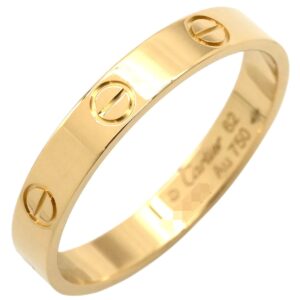 カルティエ Cartier リング 指輪 ラブリング スモールモデル イエローゴールド #62 LOVE Ring Au750 18K 18金 ミニサイズ 21号 B4085062 【保証書】 【中古】