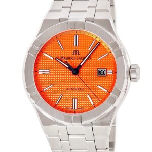 モーリスラクロア Maurice Lacroix アイコン オートマティック 42mm サマーエディション AI6008-SS00F-530-E 限定 メンズ 腕時計自動巻き オレンジ 【中古】中古美品