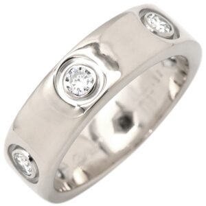 カルティエ Cartier リング 指輪 ラブリング フルダイヤ クラシック ホワイトゴールド #52 LOVE Ring Au750 18K 6石 12号 B4026000 【中古】新品同様品
