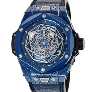 ウブロ HUBLOT ビッグバン ウニコ サンブルー セラミックブルー 415.EX.7179.VR.MXM19 青 限定 メンズ 腕時計自動巻き ブルー 【中古】中古美品