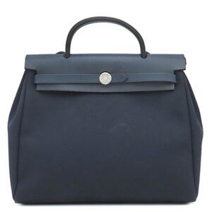 エルメス HERMES ショルダーバッグ エールバッグPM 31 トワルオフィシエ ヴァッシュハンター ネイビー シルバー金具 紺 替えバッグ欠品 □G 【中古】