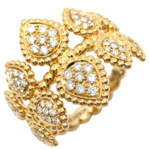 ブシュロン BOUCHERON リング 指輪 セルパンボエム 5モチーフ ダブルリング イエローゴールド #53(JP13) 18K ドロップ型 13号 JRG03278 【保証書】 【中古】新品同様品
