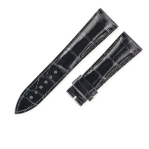 フランクミュラー FRANCK MULLER 腕時計パーツ 純正 8880 8080 8083用 クロコダイル クロコダイル ブラック 未使用 替え バンド ベルト 22mm シャイニー ブラック 黒 バネ棒付 【中古】未使用保管品